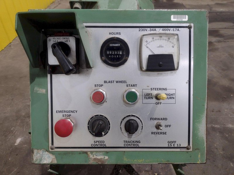 13&quot; WIDE GOFF MODEL #15E13 PORTABLE SHOT BLAST CLEANING UNIT: STOCK #19817