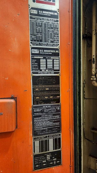 1000 TON x 108&quot; x 72&quot; US-INDUSTRIES (USI) MODEL #S4-1000-108-72 4-RAM SS HYDRAULIC PRESS 20&quot; STROKE: STOCK #19529