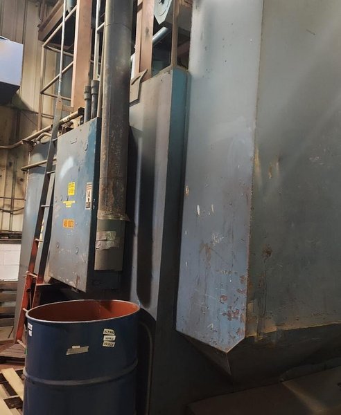 96&quot; WHEELABRATOR &quot;SWINGTABLE&quot; ROTARY TABLE 2 WHEEL SHOT BLAST MACHINE. STOCK # 0102022