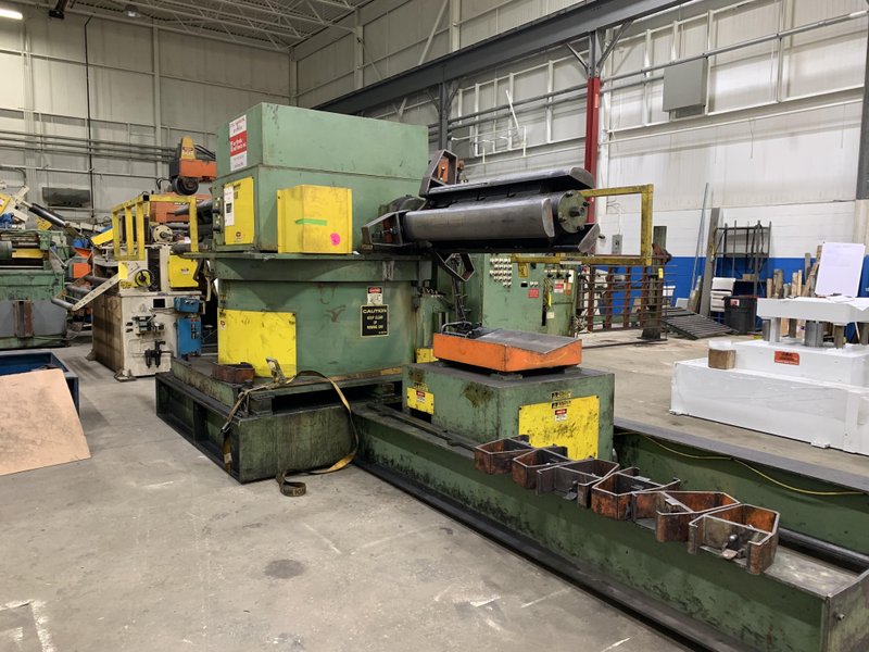 AFI Air Feeds Inc - Double End Coil Reel and Powered Coil Straightener 15,000 Lbs x 48" Wide