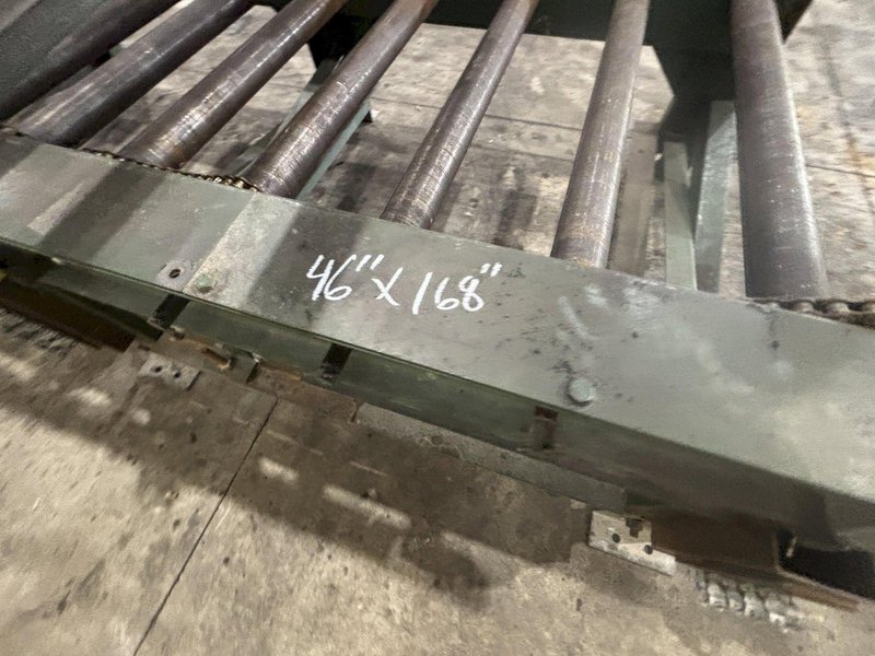 100&#039; X 54&quot; WIDE PEDDINGHAUS POWERED ROLLER CONVEYOR: STOCK #23102