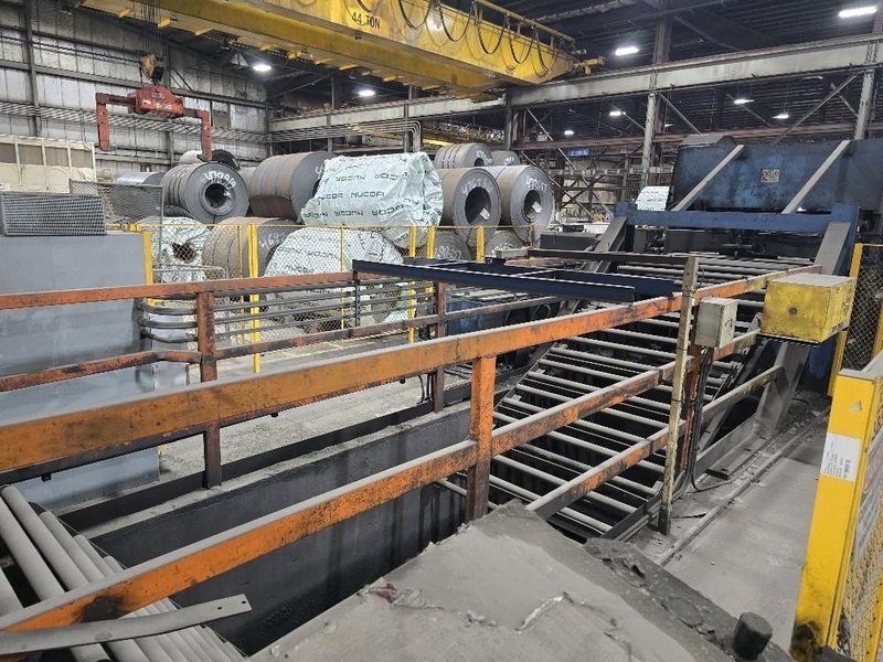 72" x .250" x 80,000# BRADBURY CUT TO LENGTH LINE