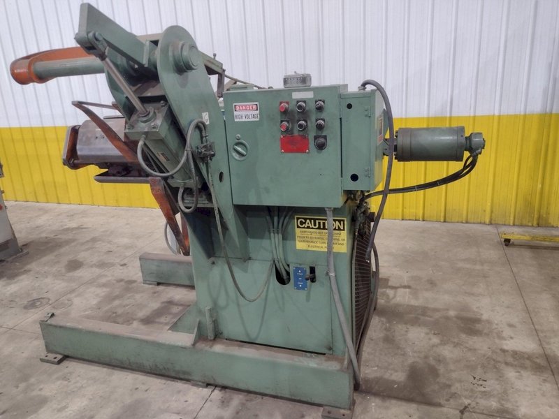 10,000 LB X 24&quot; JAYBIRD MODEL CRM 10-2460 MOTORIZED UNCOILER COIL REEL: STOCK #22386