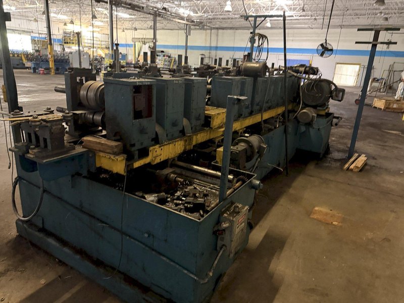 12 STAND  X 2.5" ARBOR X 12" ROLLSPACE ARDCOR STUD MILL/ROLLLFOMING LINE. STOCK # 0759126