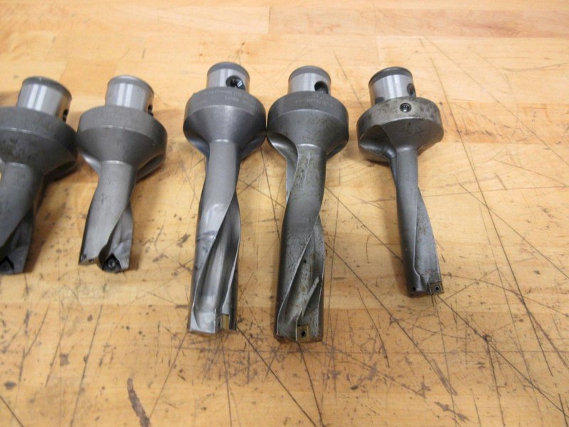 Komet Inserted Drill Tool Holders with ABS50 Modular Mounting, (9 pcs) Sizes Approx .75" - 1.75"- Auction Item