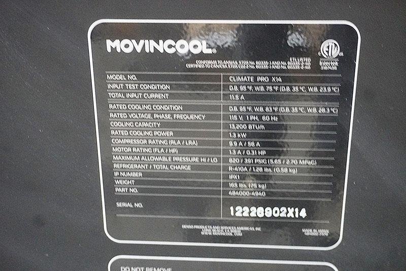 (2) MOVIN COOL CLIMATE PRO X14 PORTABLE AIR COMPRESSOR: YOBRO #24912