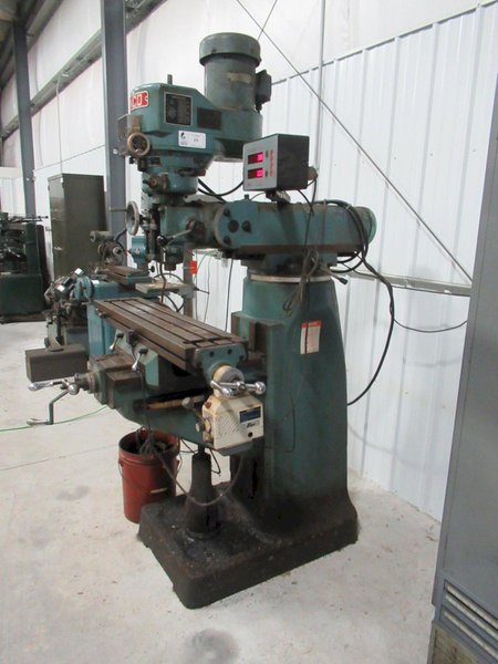 Enco 100-1529 Vertical Knee Mill, 9x42 Table, Power Table Feed, DRO- Auction Item
