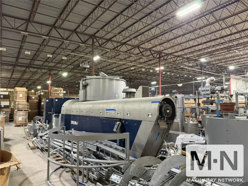 EREMA MODEL VACUREMA 231 SHEET EXTRUSION RECYCLING SYSTEM MFG 2017 INSTALLED 2018 (2) AVAILABLE