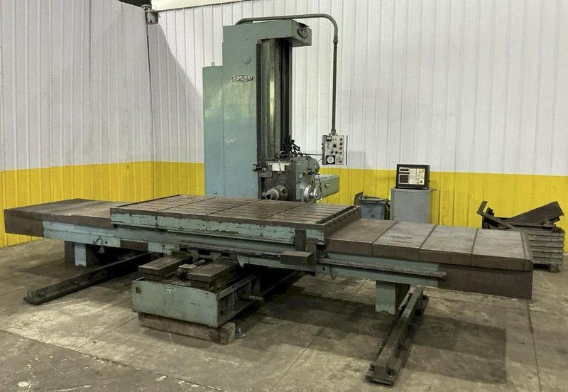 4" NOMURA B-100WP TABLE-TYPE HORIZONTAL BORING MILL 50 TAPER 96" TRAVEL. STOCK # 0543926