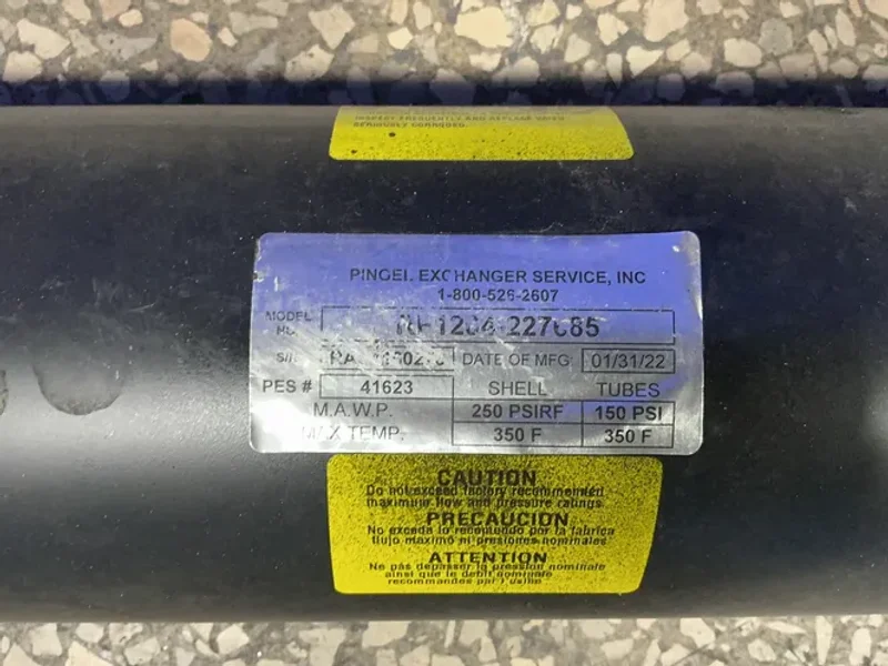 PINGEL EXCHANGE SERVICE, INC HEAT EXCHANGER  -  RH1204-227685