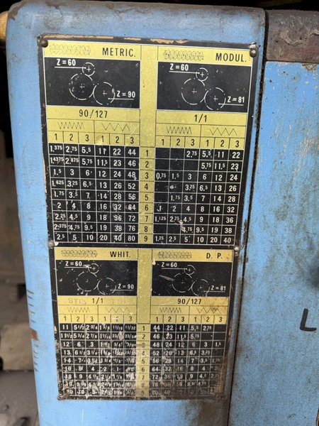 84" X 240" SAFOP LEONARD MODEL-1500 HEAVY DUTY ENGINE LATHE. STOCK # 0549026