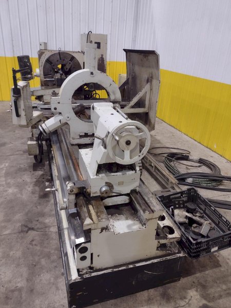 35" x 120" WILLIS MODEL #PK35 HOLLOW SPINDLE ENGINE LATHE 10" HOLE: YOBRO #24547