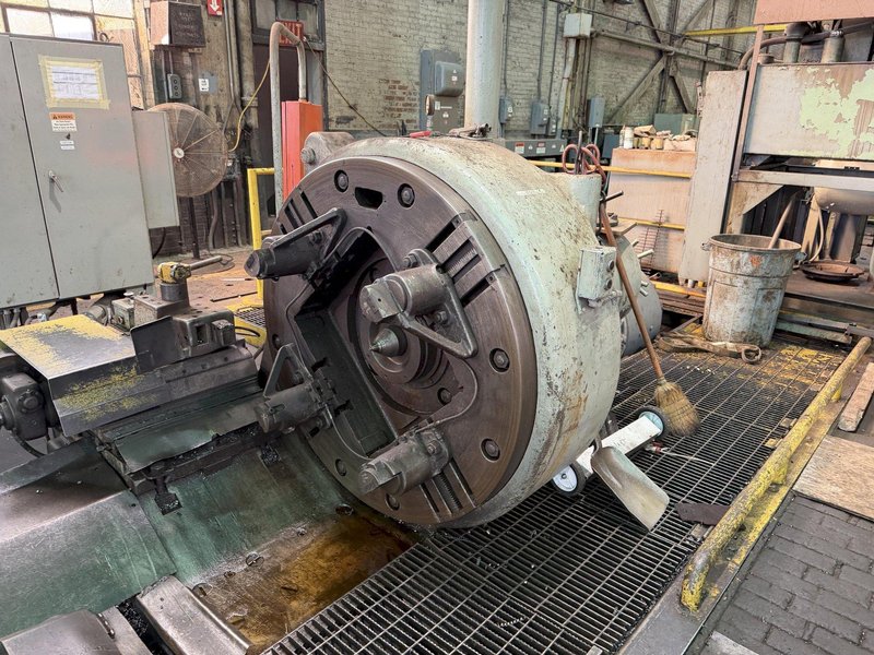 52" FARREL SELLERS WHEEL TRUEING/WHEEL LATHE(100 HP). STOCK # 0879026