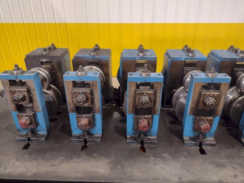 8 STAND X 2" ARDCOR MODEL #F-15 ROLLFORMER, TOOLED FOR ANGLE &amp; CHANNEL: YOBRO #24841