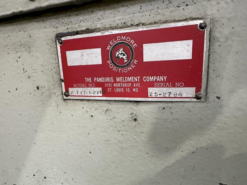 60&quot; PANDJIRIS PLANISHER MODEL #25TX7-1-2X60 FOOT CONTROLS: STOCK #77845