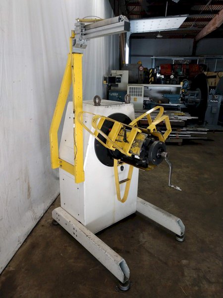 1,100 LB X 16&quot; GSW MODEL #MHM0.5/1250SO SERVO MOTORIZED COIL REEL UNCOILER, NEW 1996: STOCK 12988