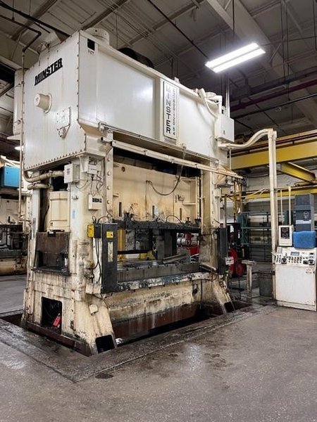 600 ton Minster E2-600-120-54 Hevi-Stamper Press, New 1992