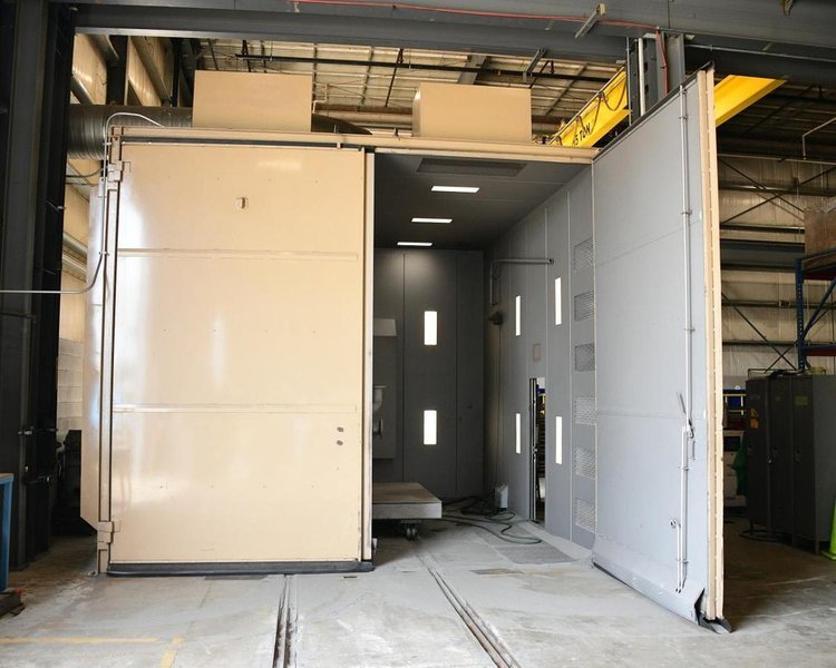 ABS Blast Room &amp; GFS Paint Booth Package, 2019 – 16’W x 14’H x 18’D Blast Booth, Complete Finishing System