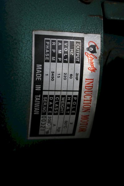 GRIZZLY DUST COLLECTOR: STOCK #76474