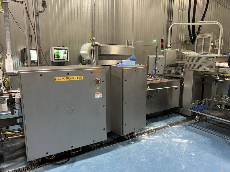 Drake LS1400 Hot Dog Loader &amp; RapidPak RP-45 Thermoformer – 2017 Meat Packaging Line