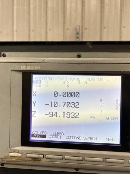 4&quot; WOTAN CNC TABLE-TYPE HORIZONTAL BORING MILL. STOCK #0129725