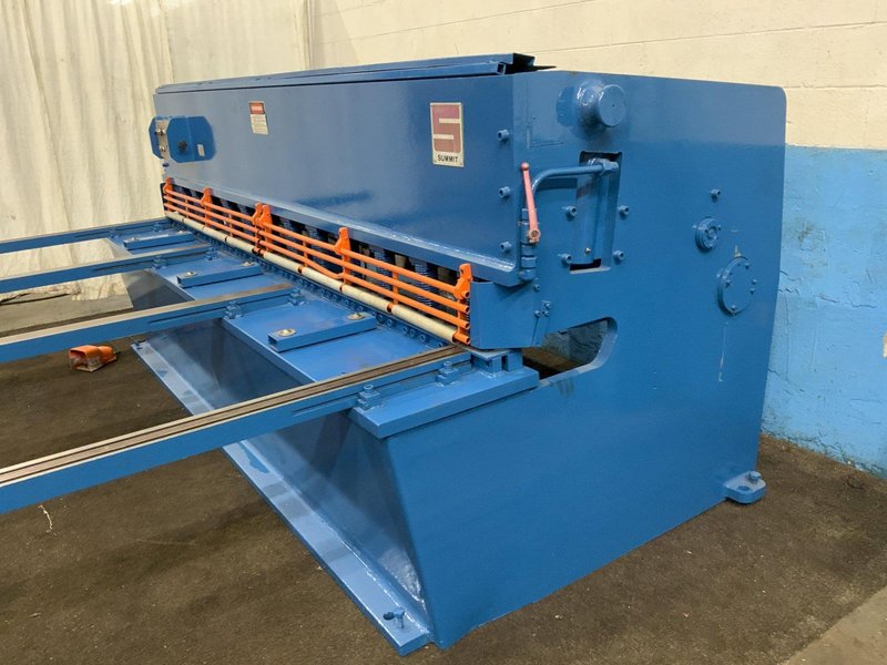10' x 1/4" SUMMIT HYDRAULIC SQUARING SHEAR: STOCK #78851