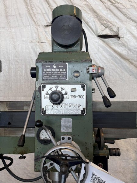 3' X 8" JET MODEL JRD-700 RADIAL ARM DRILL. STOCK # 1111425.