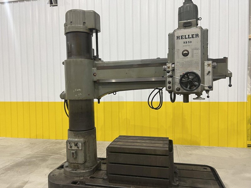 6&#039; X 15&quot; HELLER MODEL #RB50/1600 RADIAL DRILL: STOCK #20180
