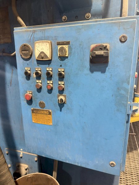 72” TABLE PANGBORN MODEL 6LK-7 ROTOBLAST SHOT BLAST MACHINE: YOBRO #25134