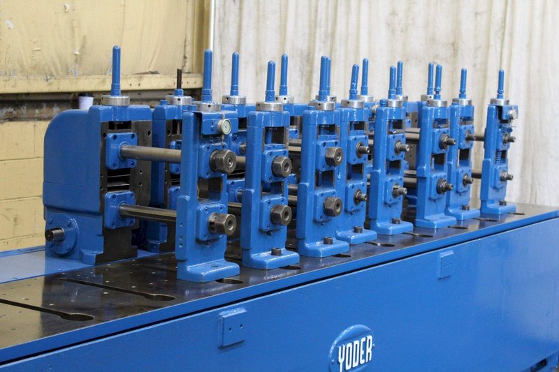 12 STAND BASE WITH (8) M-1/2&#039; YODER ROLLFORMER: STOCK #72176