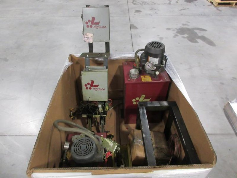 Digilube Chain Lubrication System with Tanks, Control Boxes and Accessories- Auction Item