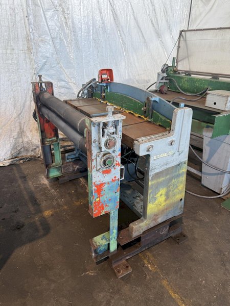 48” WIDE CUT-TO-LENGTH LINE: FAMCO SHEAR WITH FEED ROLL &amp; AMS CONTROLS: STOCK #23384