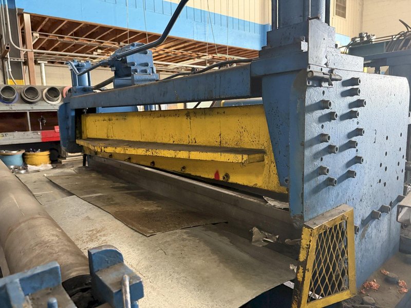 72" X .250" WEAN-UNITED HYDRAULIC CROP SHEAR WITH PEELER TABLE. STOCK # 0771326