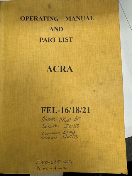 18&quot; x 60&quot; ACRA Model FEL-1860BE Geared Head Engine Lathe