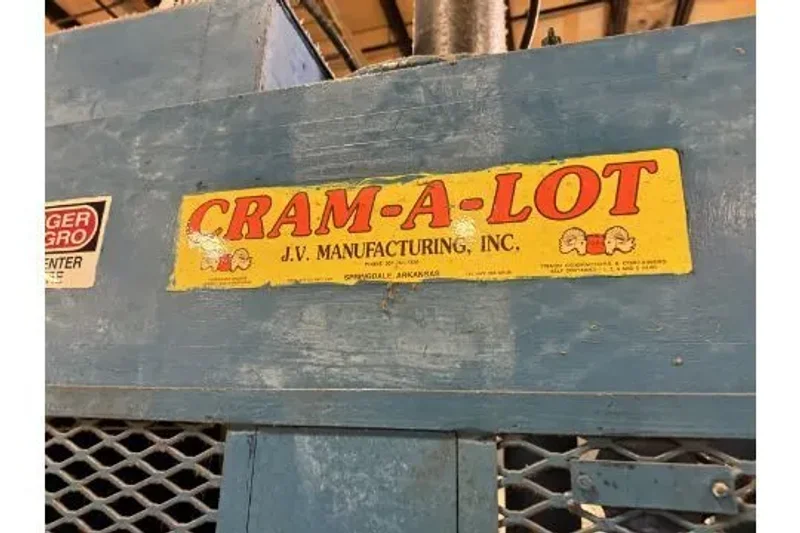 CRAM-A-LOT DBR-60-LU VERTICAL BALER, STOCK# 14377J