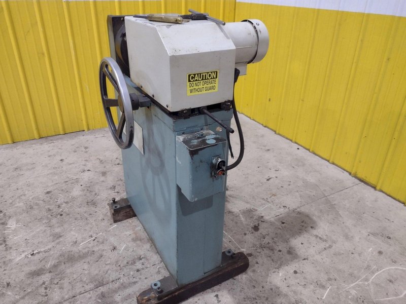 J.F. BERNS MODEL 76-JB-3 CHAMFERING MACHINE w/ 10&quot; 3-JAW CHUCK: STOCK #23372