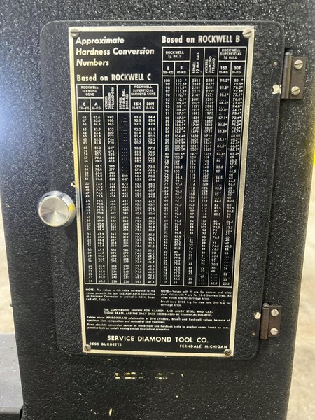 SERVICE DIAMOND (LOUIS SMALL) MODEL #8A HARDNESS TESTER: STOCK #20716