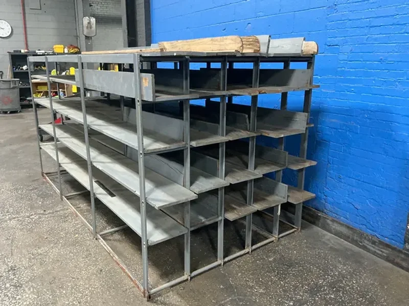 FIVE 60“X120” SHELVES, VARYING HEIGHTS SHELVING UNIT