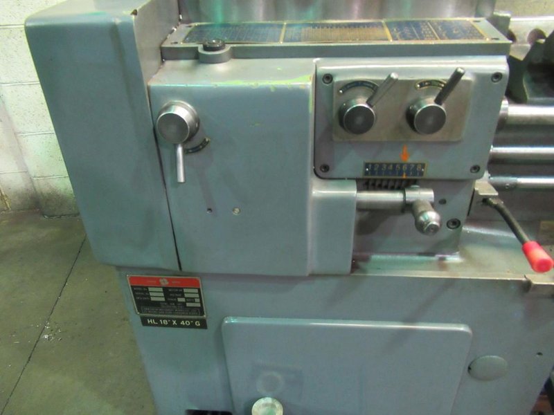 Hwacheon HL460 18/26&quot; x 40&quot; Gap Bed Engine Lathe, Geared Head, 2-Axis DRO, Chucks, Steady Rest, QC Tool Post, Tailstock- Auction Item