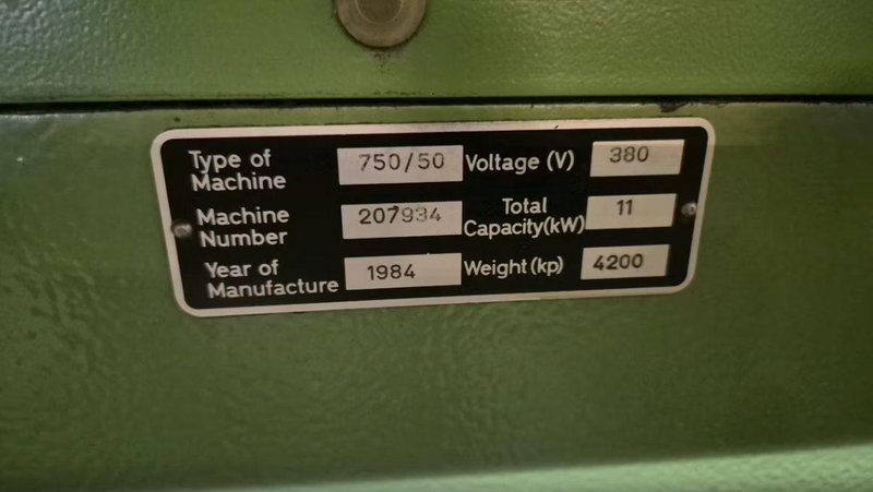 ABA 750/50 SURFACE GRINDER (1984)