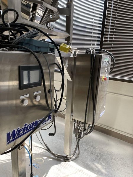 WeighPack PrimoCombi 14-Head Combination Scale with Dual Discharge – Stainless, Complete with Syntron Feeder