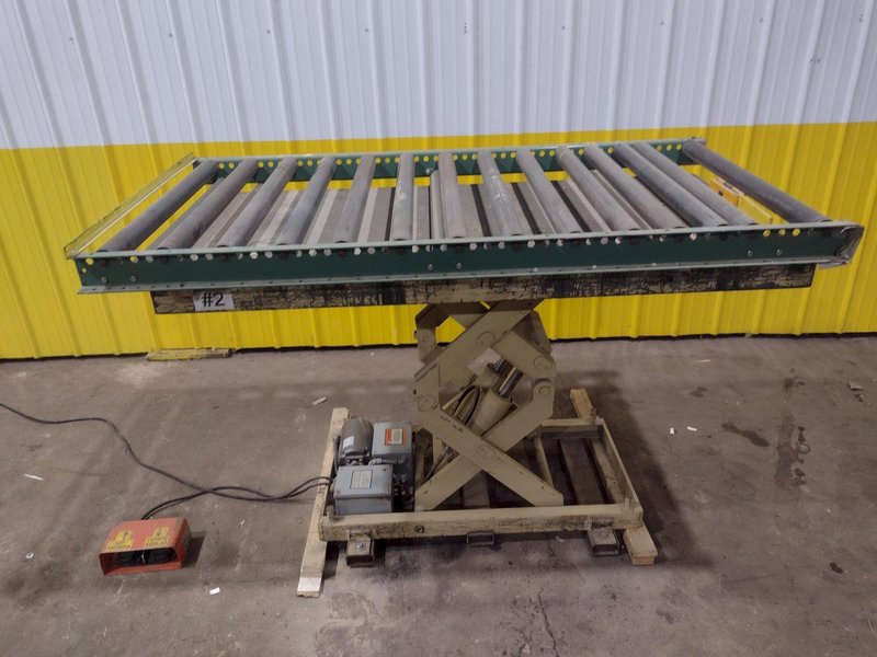 4,000 LBS X 72" X 36" GLOBE INTERNATIONAL HYDRAULIC SCISSOR LIFT TABLE, 110V: STOCK #20941
