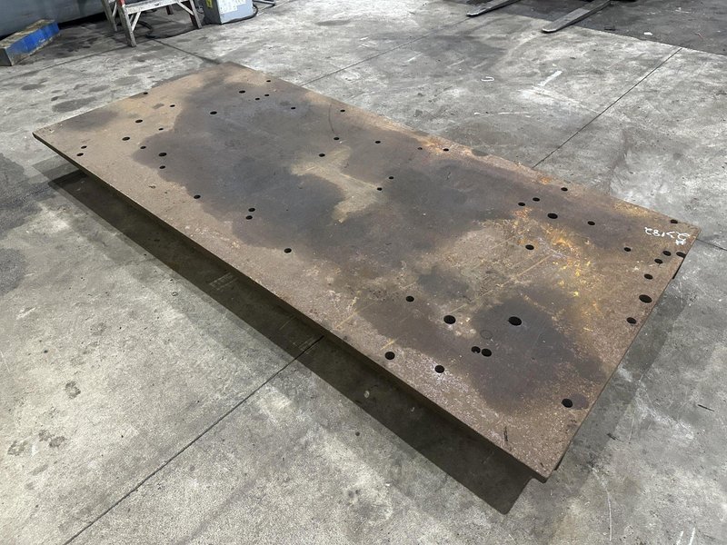 114&quot; X 51&quot; X 7&quot; HIGH STEEL LAYOUT RISER PLATE: STOCK #23182