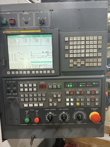 DMC Matrix FM50V VMC, 2012 – Fanuc Oi-MD Control, Chip Conveyor