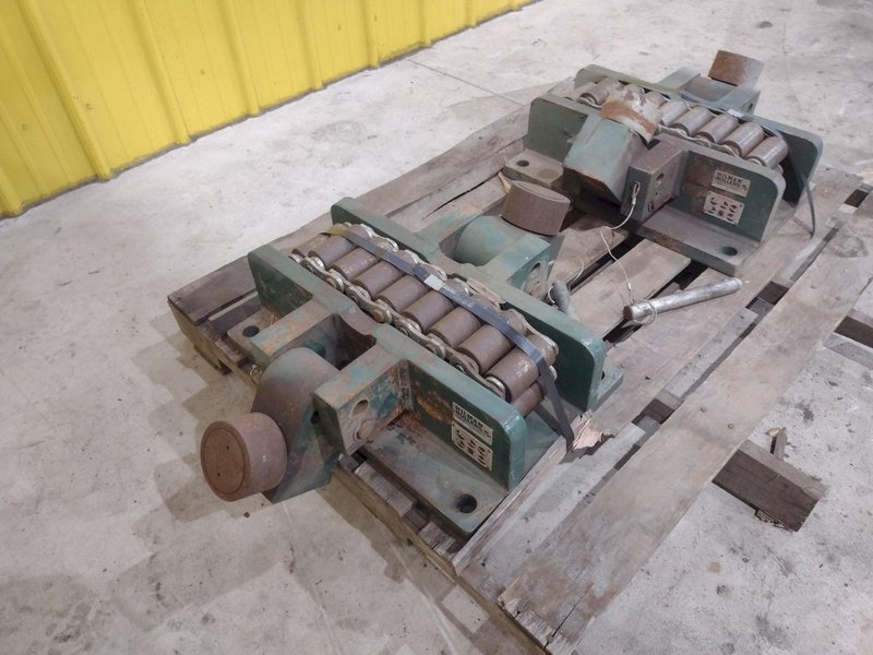 (2) 75 TON HILLMAN MODEL #75-OT ROLLER TYPE MACHINERY MOVING SKATES: STOCK #22986