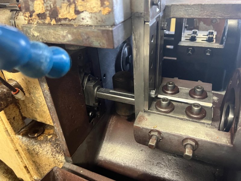 Nutap Model MAS-14V Twin Spindle High Speed Bent Shank Tapper