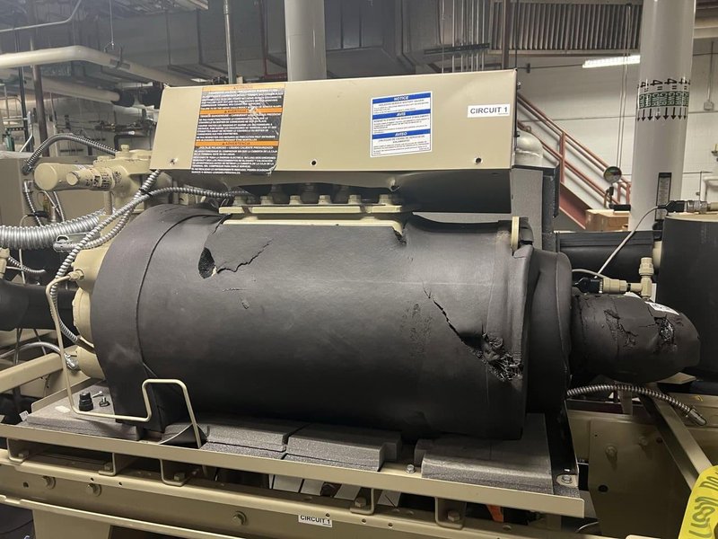 160 Ton Trane RTUD High Efficiency Rotary Indoor Chiller, 2022