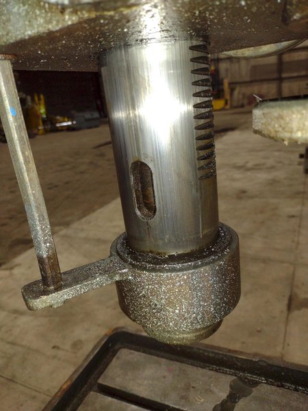 30" SUMMIT MODEL #59R GEARED HEAD DRILL PRESS WITH POWER FEED: STOCK #20753