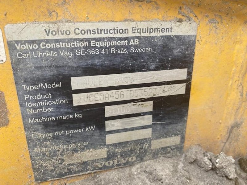 2020 Volvo A45G 352374