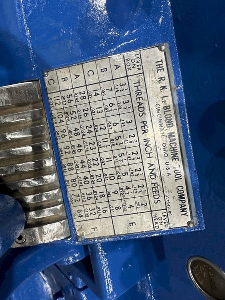 26" X 96"/ 52"X 156"  LEBLOND SLIDING BED HOLLOW SPINDLE ENGINE LATHE: STOCK #76334